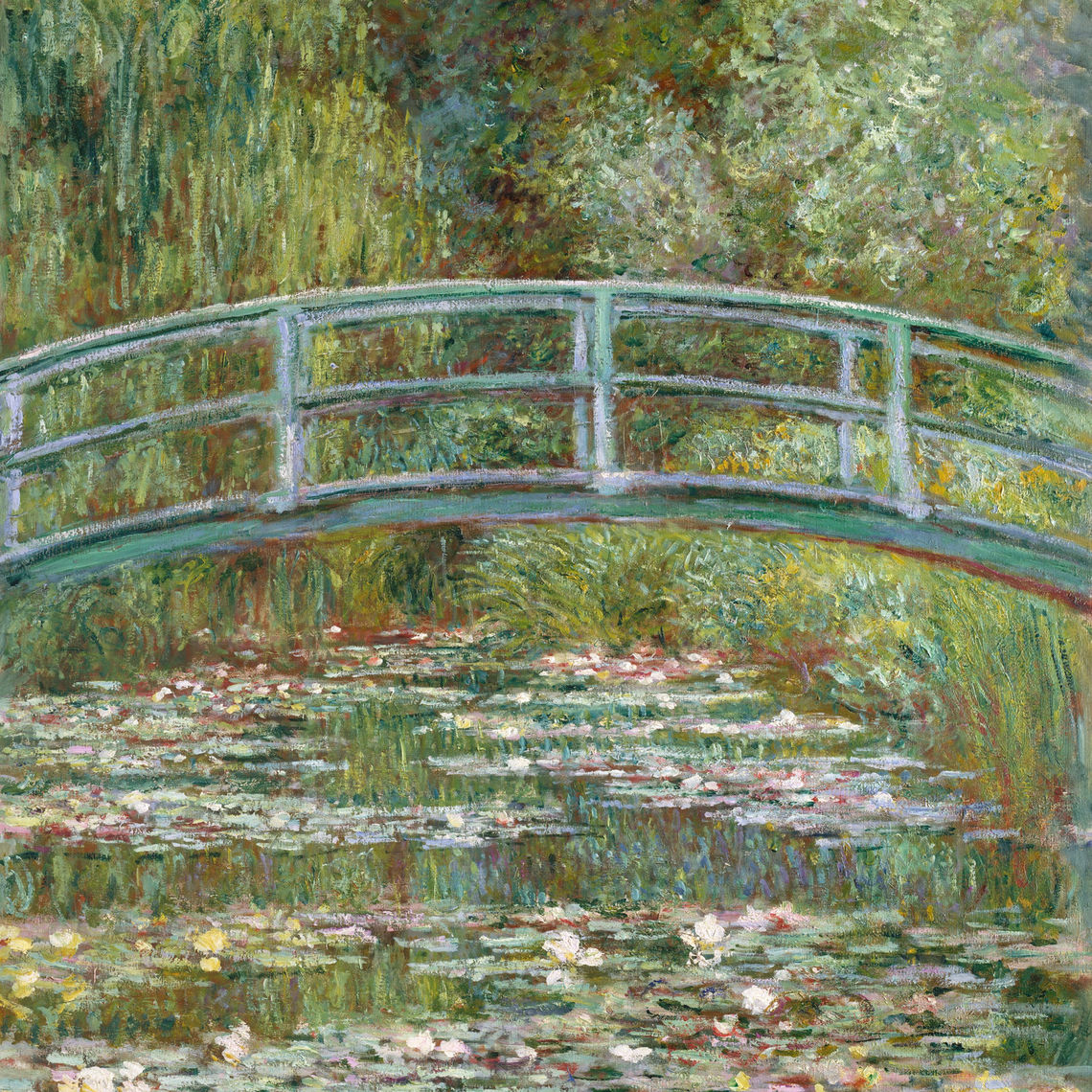 bridge over a pond of water lilies 1899