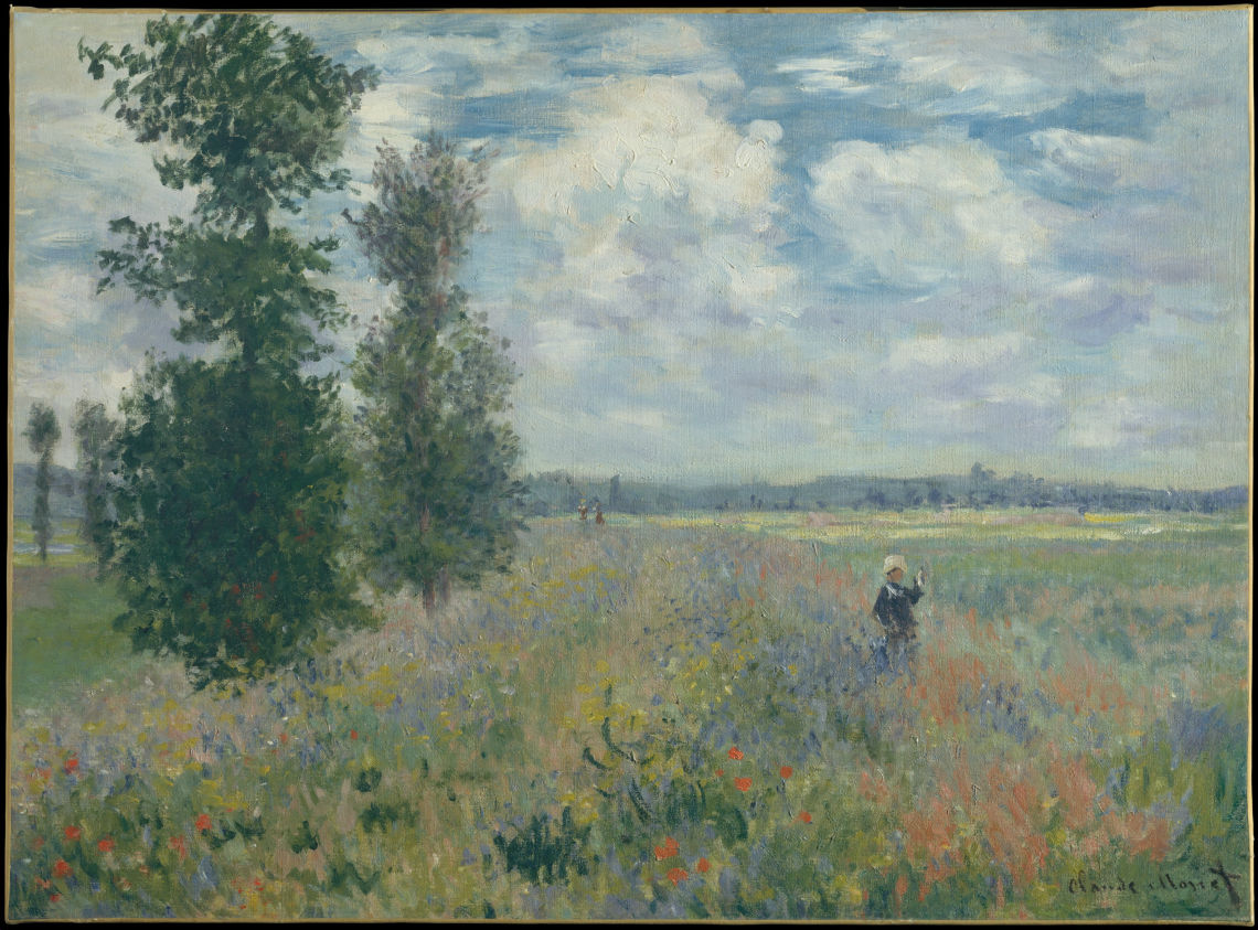 poppy fields near argenteuil monet 1875