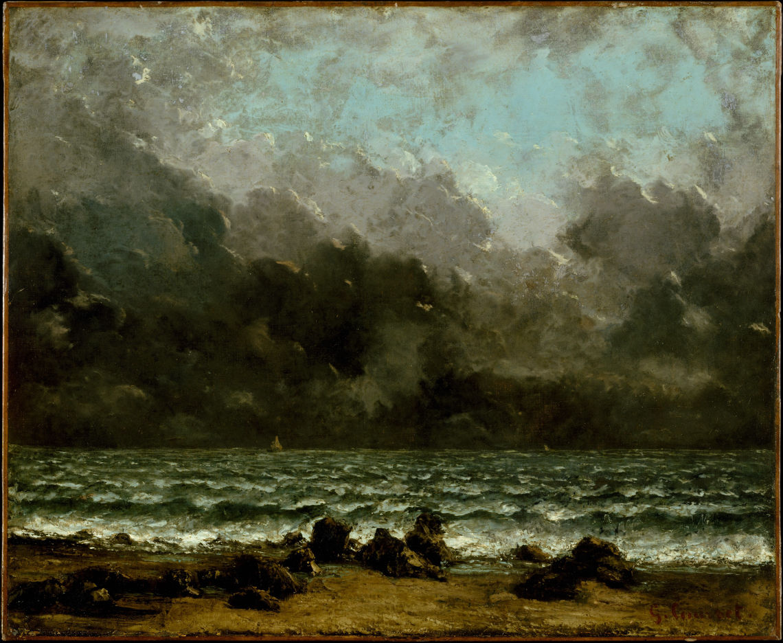 the sea 1865 or later courbet
