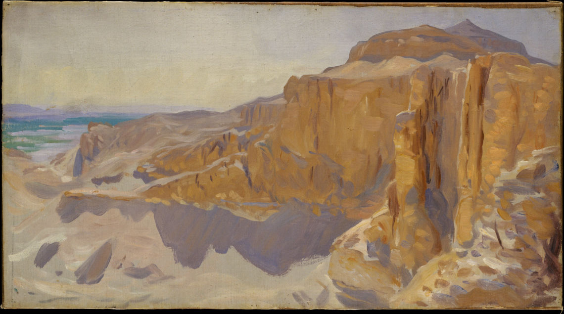 cliffs at deir el bahri egypt 1890 91