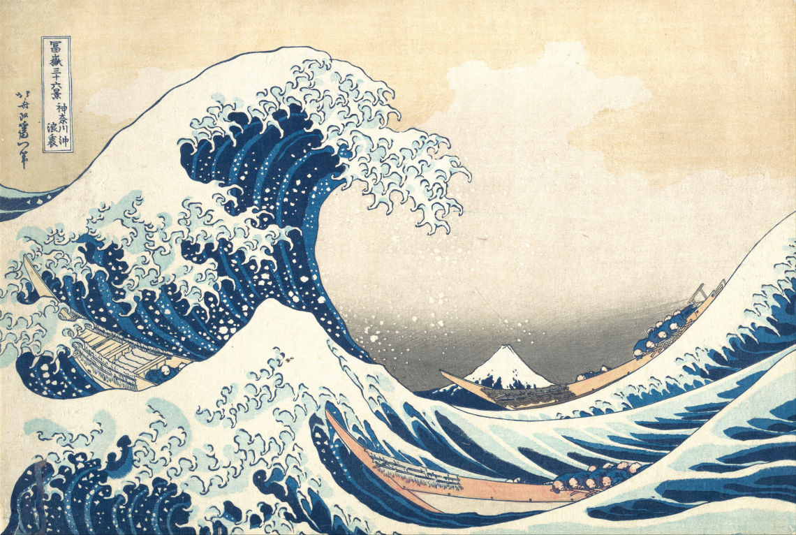 Under the Wave of Kanagawa, also known as The Great Wave
