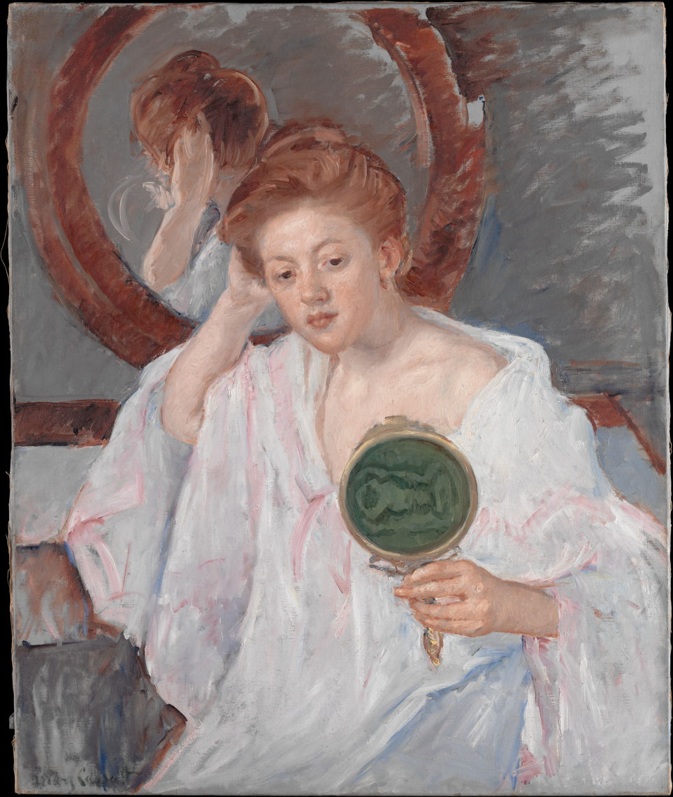 denise at her dressing table ca 1908 09