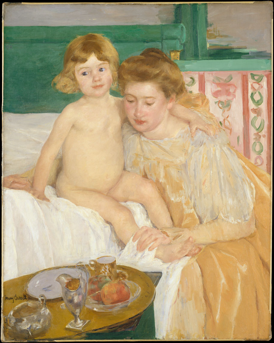mother and child baby getting up from his nap ca1899