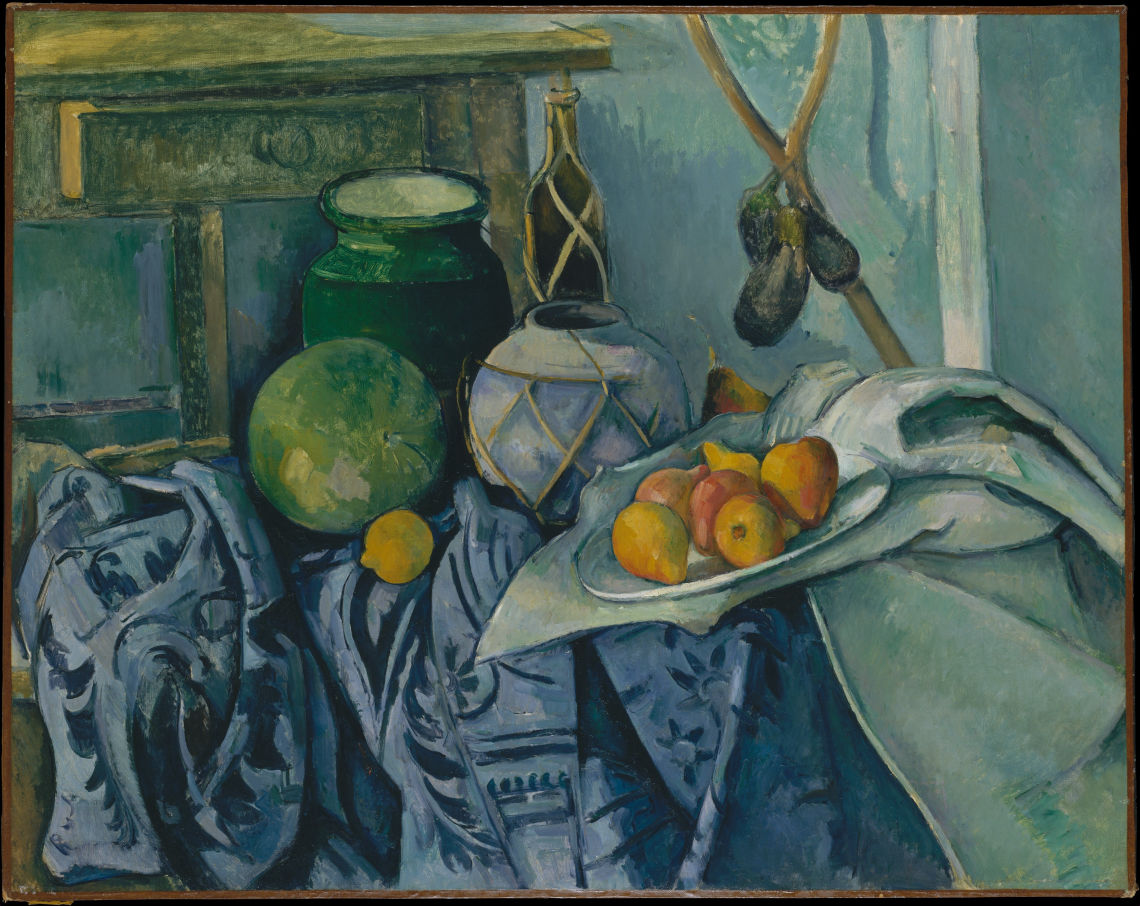 still life with a ginger jar and eggplants 1893 94